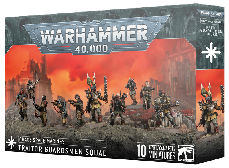 CHAOS SPACE MARINES: TRAITOR GUARDSMEN SQUAD (Pre-Order 08/11/2025)