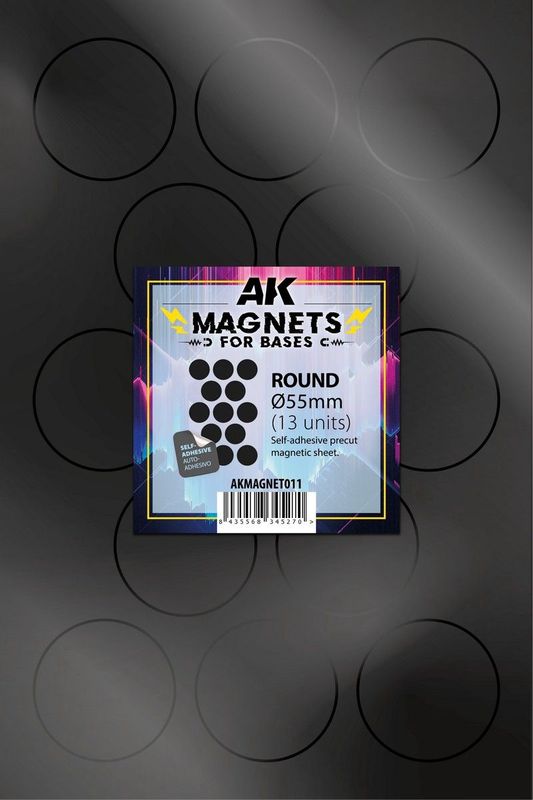 AK Precut Magnets: Round 55mm - 13 Units