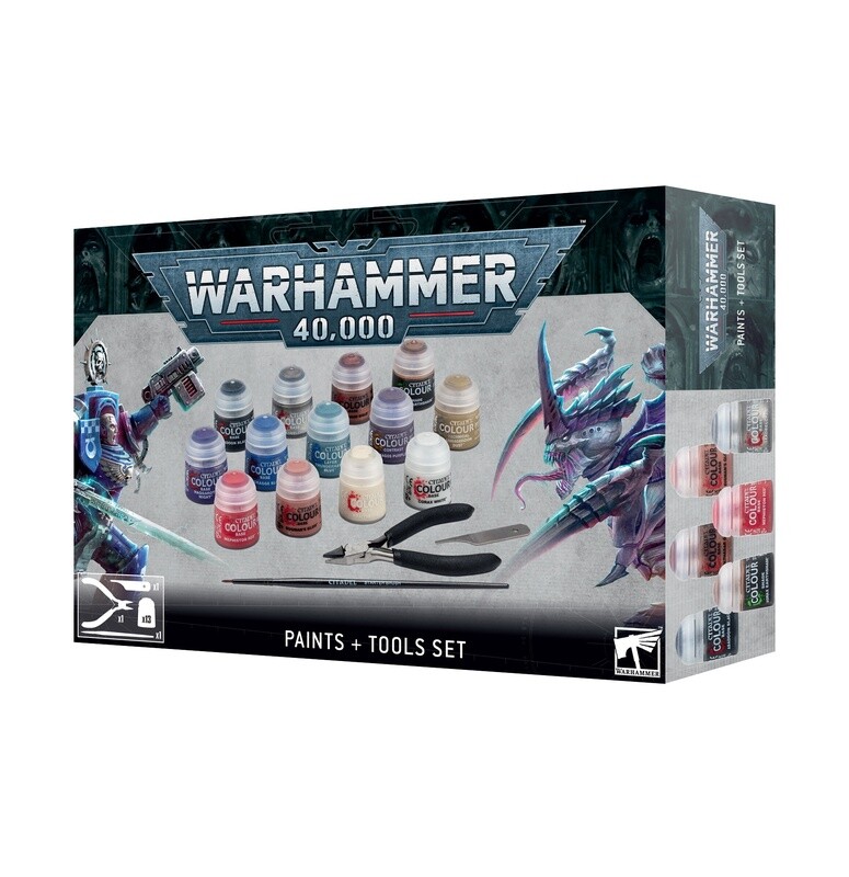 WARHAMMER 40,000: PAINTS + TOOLS