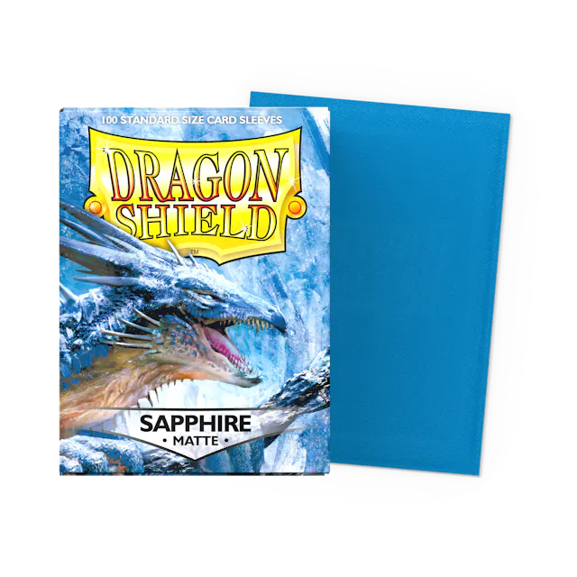 Dragon Shield - Matte Standard Size Sleeves 100pk, Colour: Sapphire