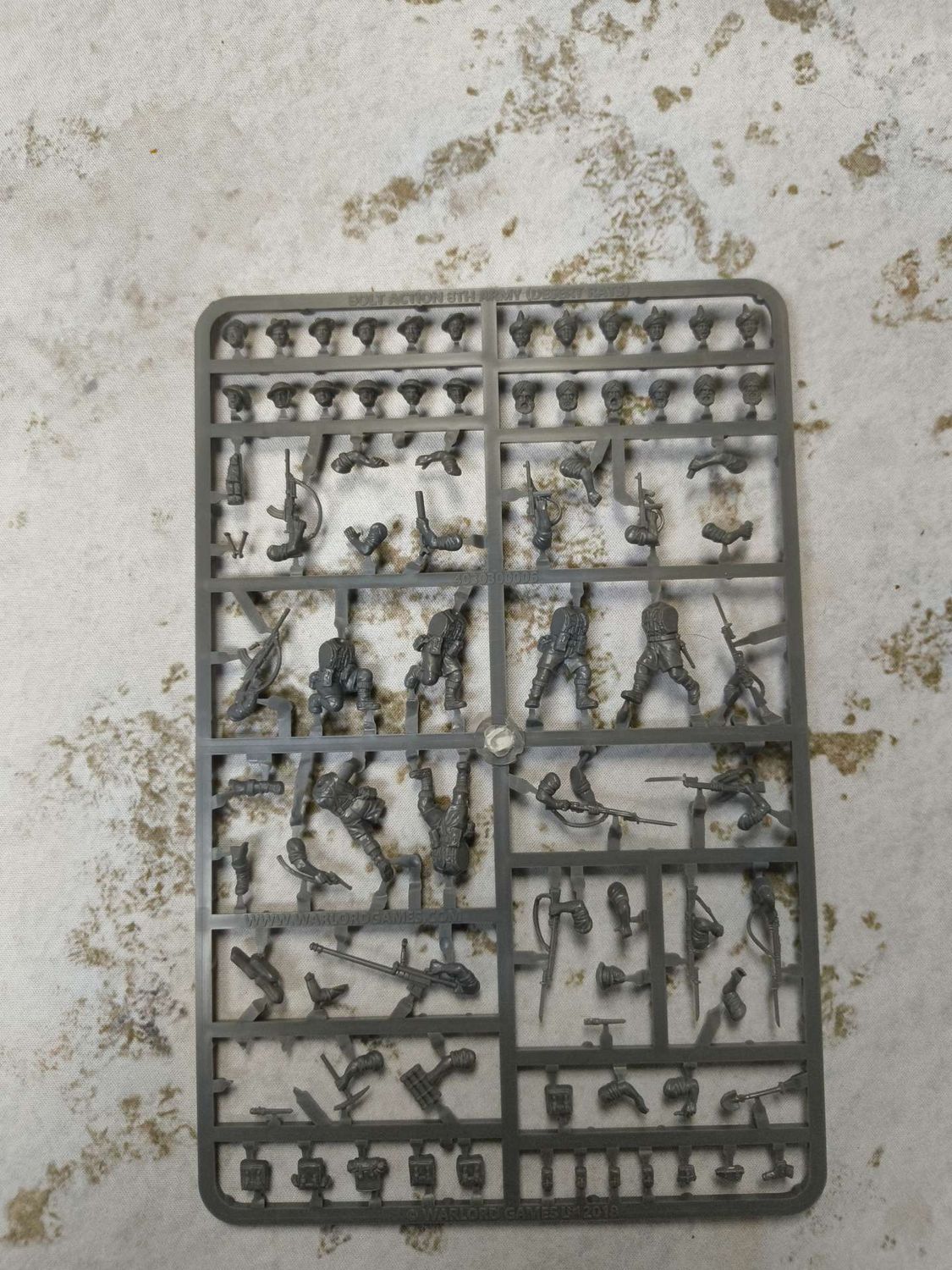 8th Army Infantry Sprue - No Bases, Name: Complete Sprue