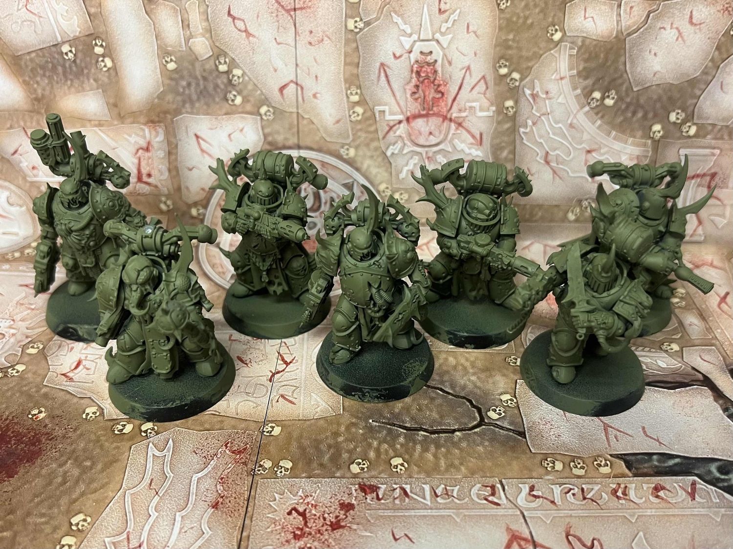 Death Guard: Plague Marines (Built), Name: Plague Squad 1