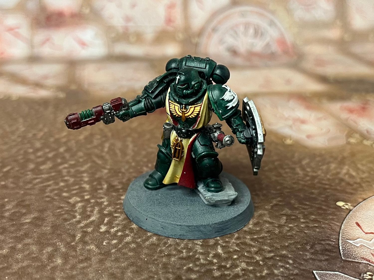 Space Marines: Lieutenant with Storm Shield, Name: Dark Angel