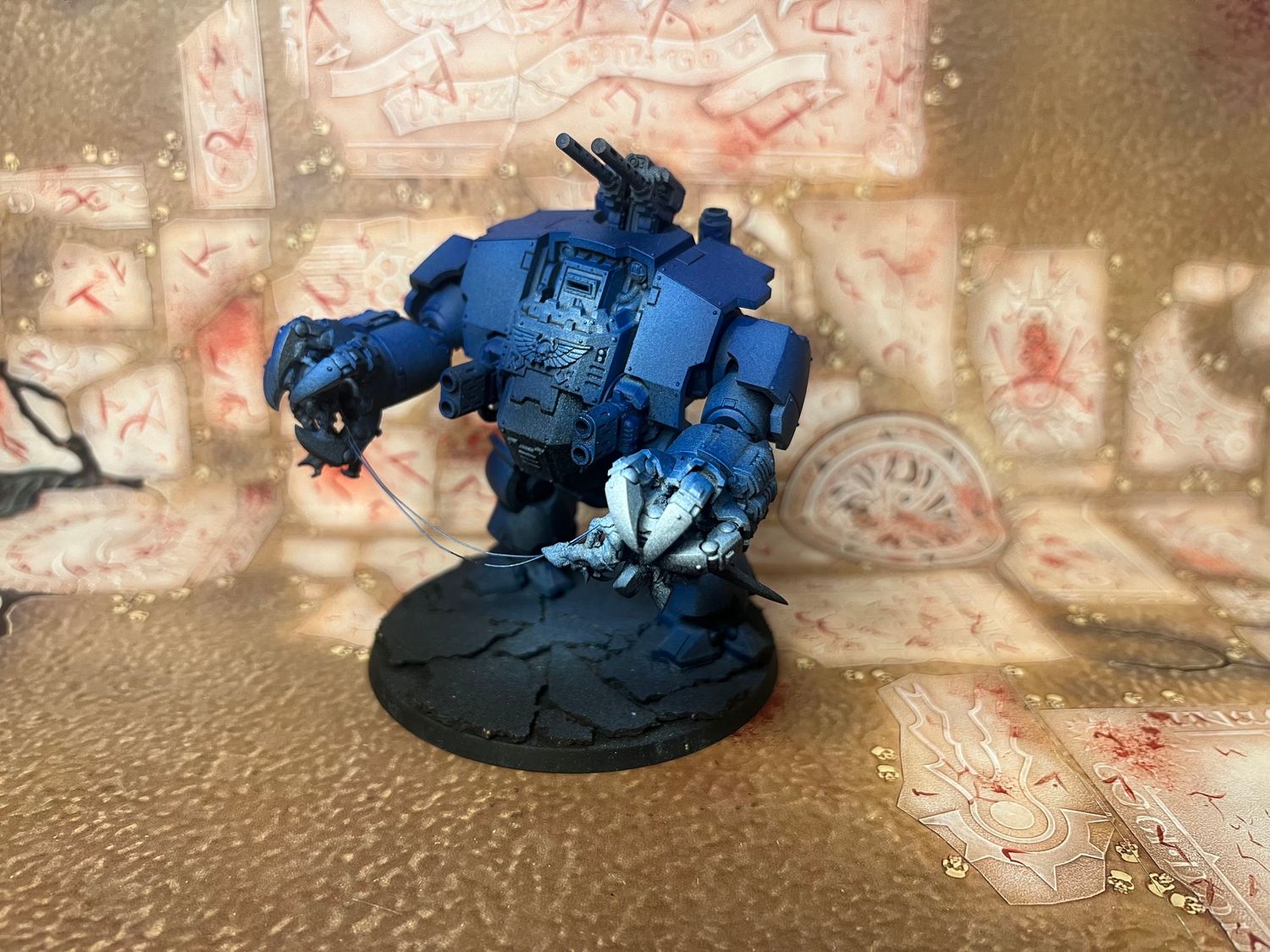 Space Marines - Brutalis Dreadnought, Name: Blue