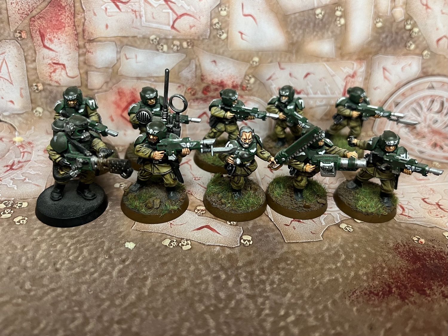 Astra Militarum: Cadian Shock Troops (x10, 2003), Name: squad 1