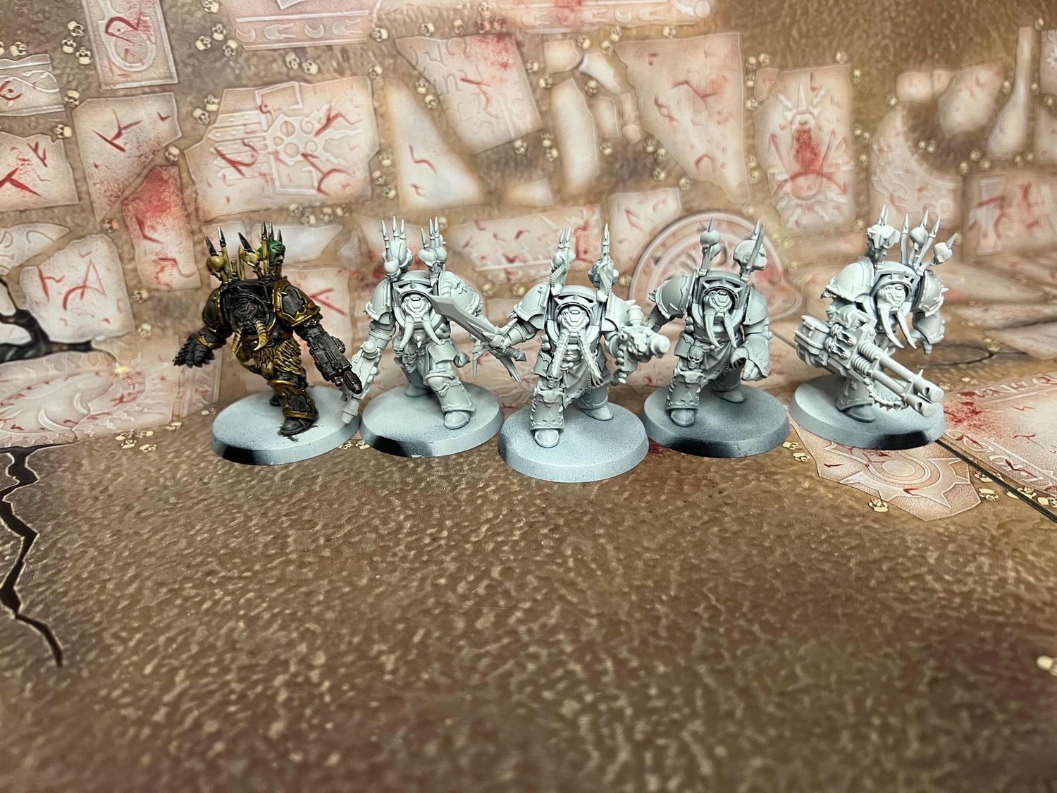 Chaos Space Marines: Terminators (x5), Name: Terminators (built)