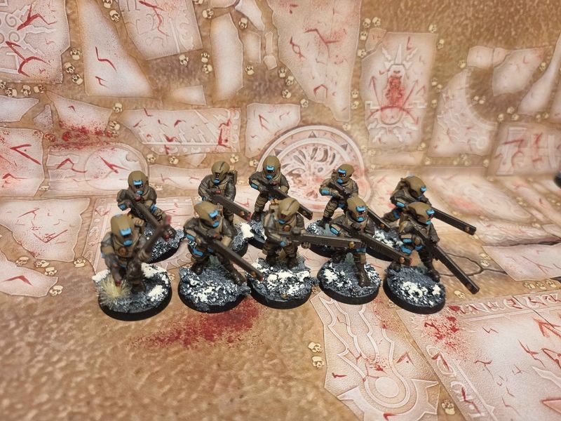 T'au Empire: Fire Warrior Strike Team (D'yanoi Sept)