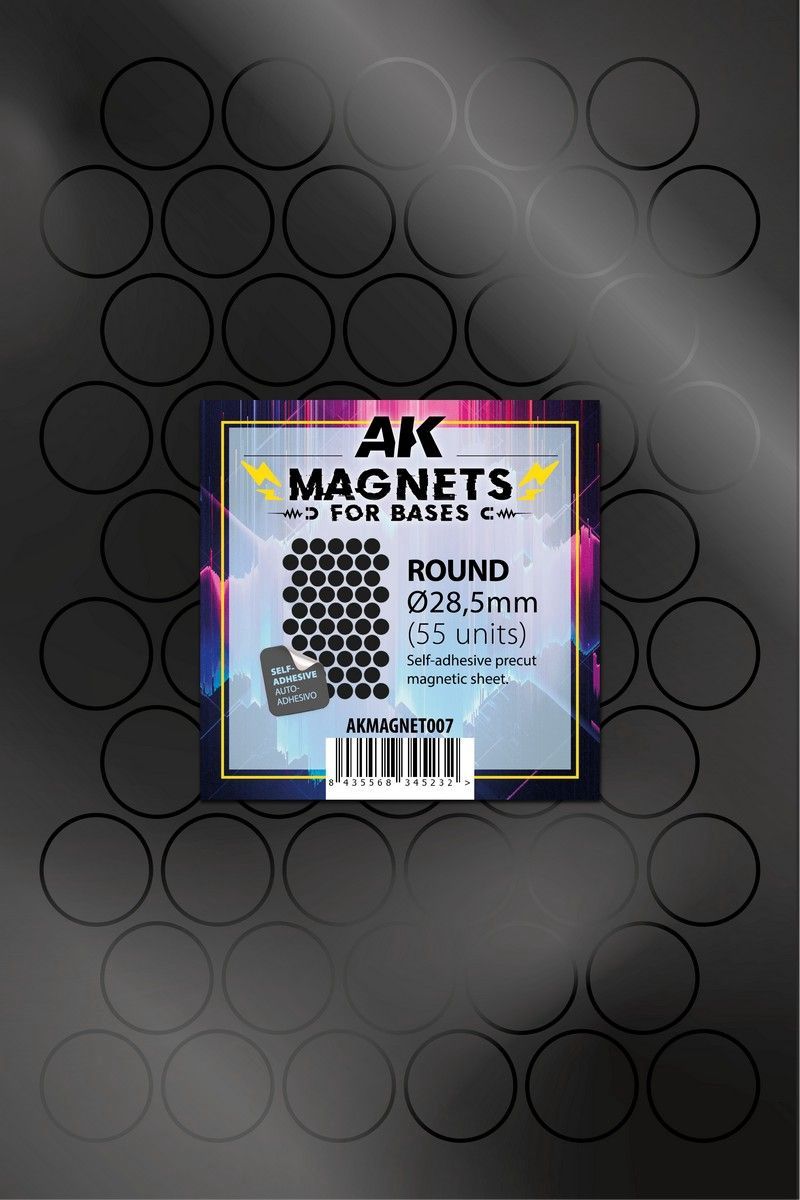 Precut Magnets: Round 28.5mm - 55 Units