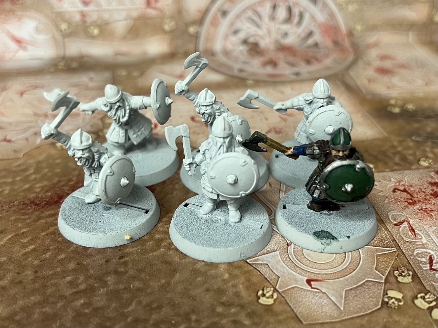 MESBG: Dwarf Warriors (Built), Name: Warriors w/ Shields