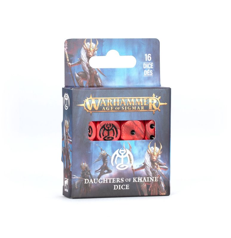 AGE OF SIGMAR: DAUGHTERS OF KHAINE DICE (Pre-Order 11/04/2026)