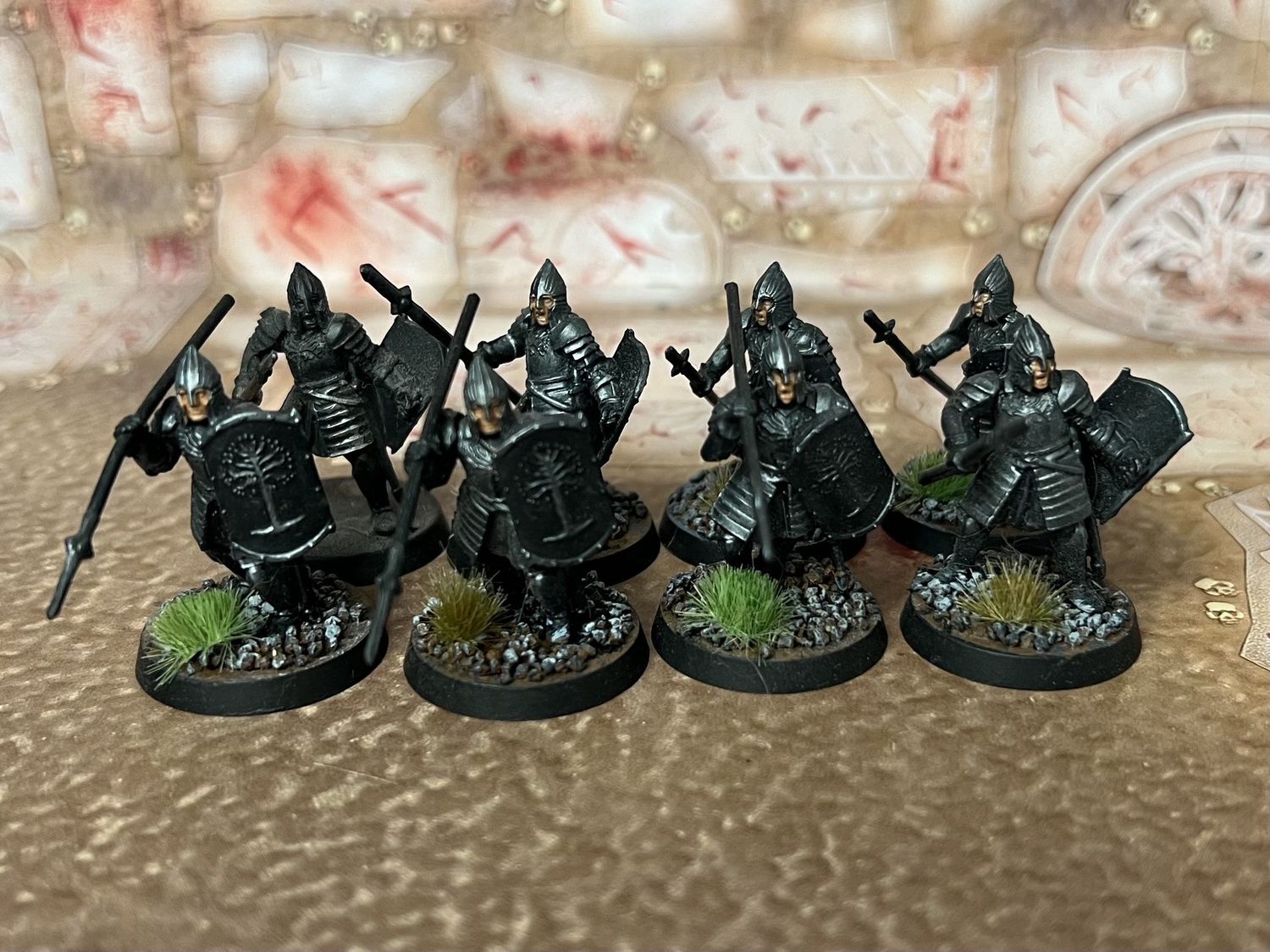 MESBG: Warriors of Minas Tirith (Varied), Name: x8 Warriors w/ Spears