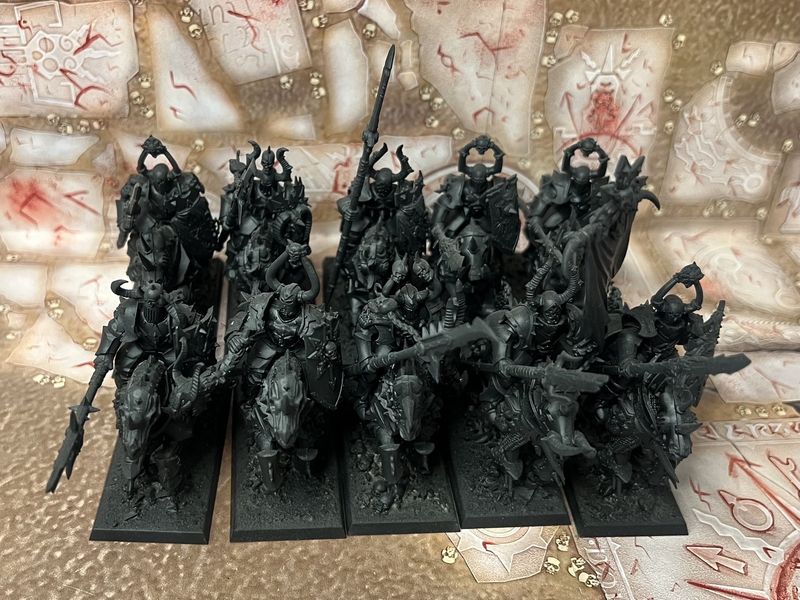 Warriors of chaos:  Chaos Knights (old plastics)