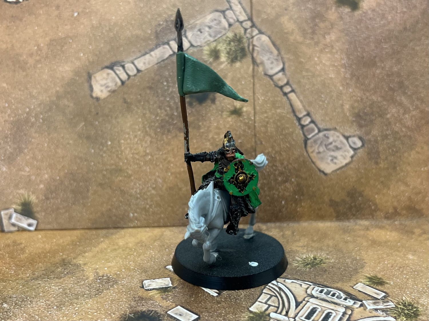 Rohan: Royal knight with banner