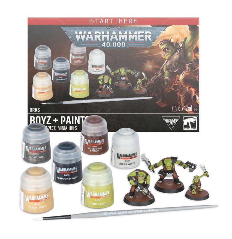 WARHAMMER 40K: ORKS + PAINTS (Pre-Order 25/07/2026)