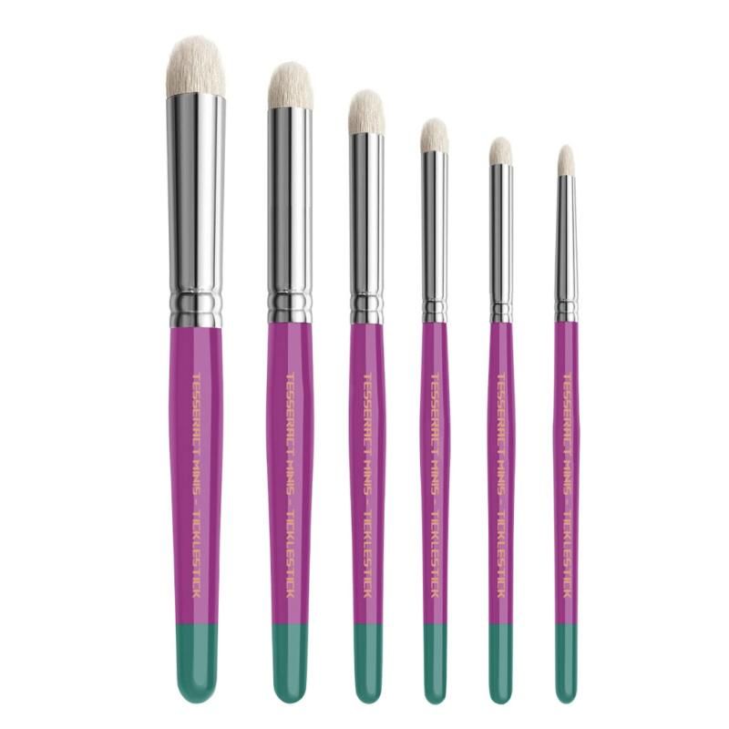 TMS Brushes – Ticklesticks Drybrush Set – (6 Goat Hair Drybrushes)