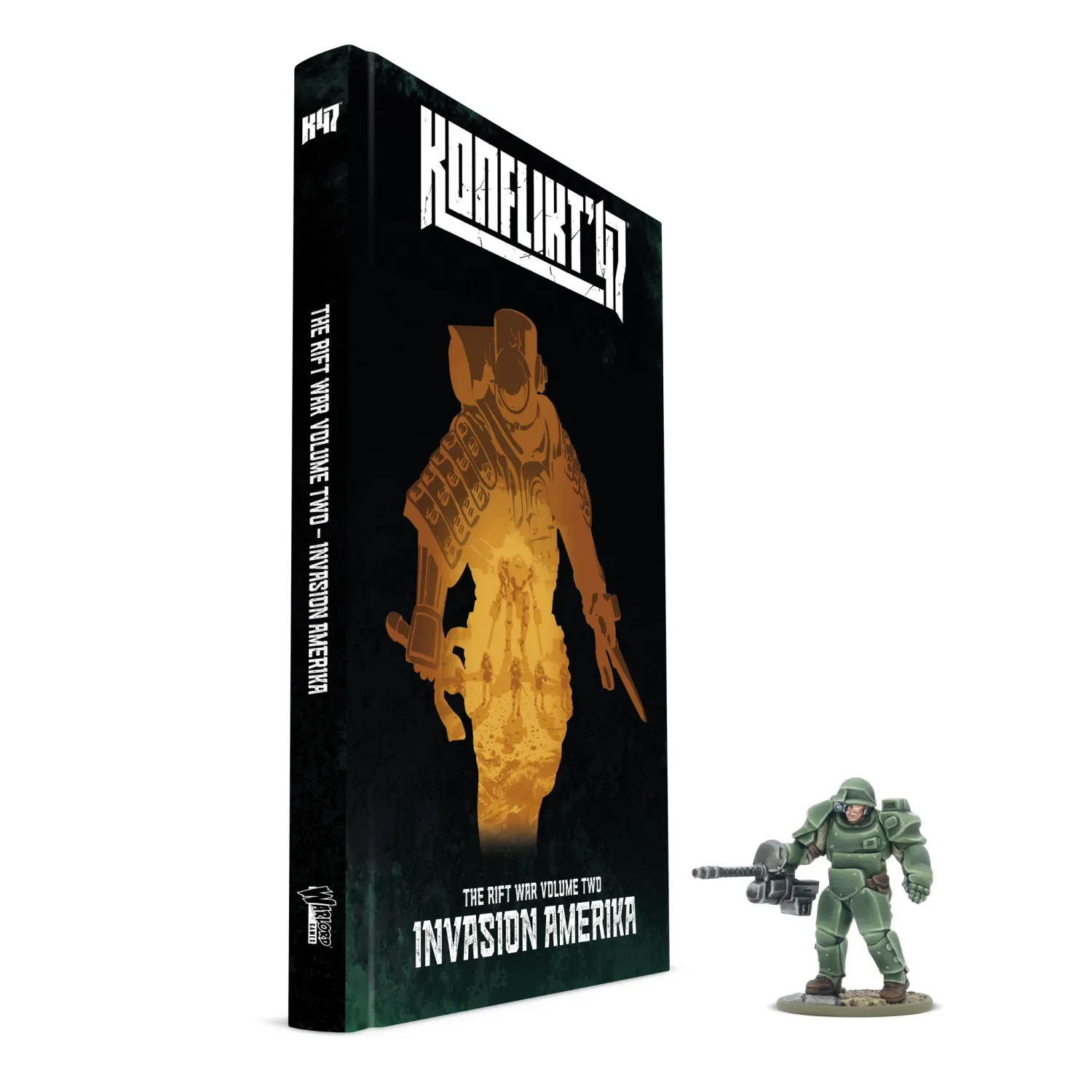 Konflikt '47: Invasion Amerika &amp; 'T2 Prototype Heavy Armor' book miniature