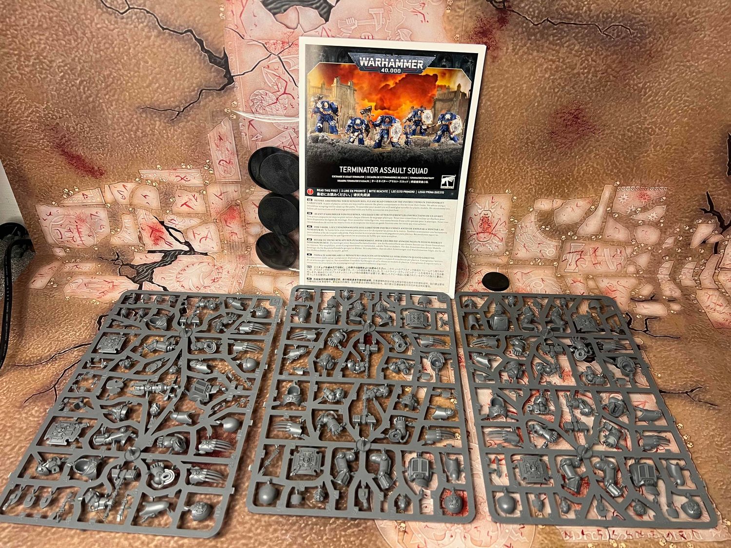 Space Marines: Assault Terminator squad, Name: On sprue