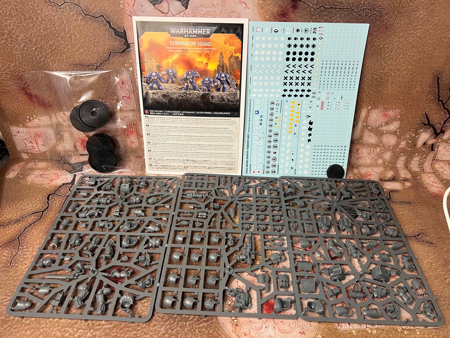 Space Marines - Terminator Squad, Name: On sprue