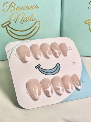 White Almond Special French Tip