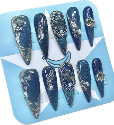 Blue Gothic Almond