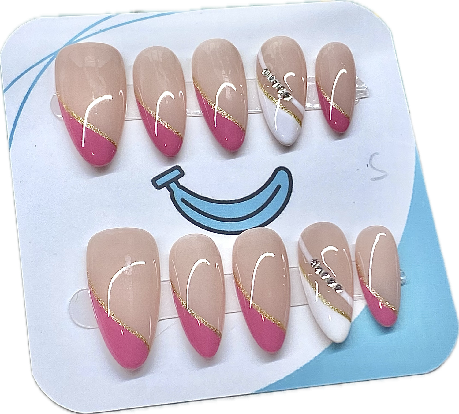 Pink French Tip Almond