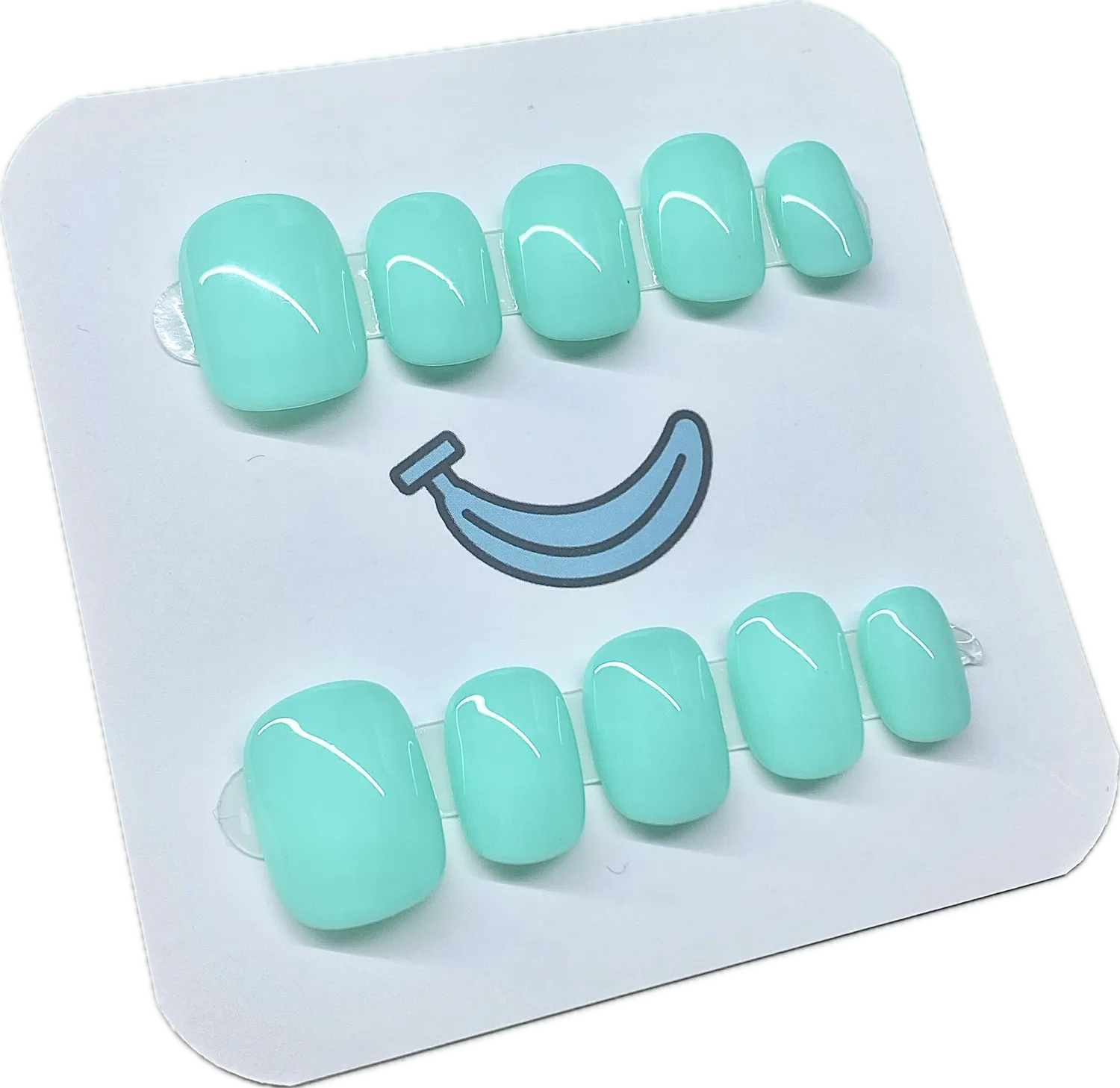 Teal  Squoval