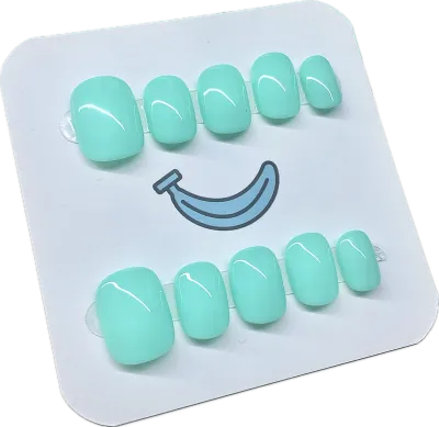 Teal  Squoval