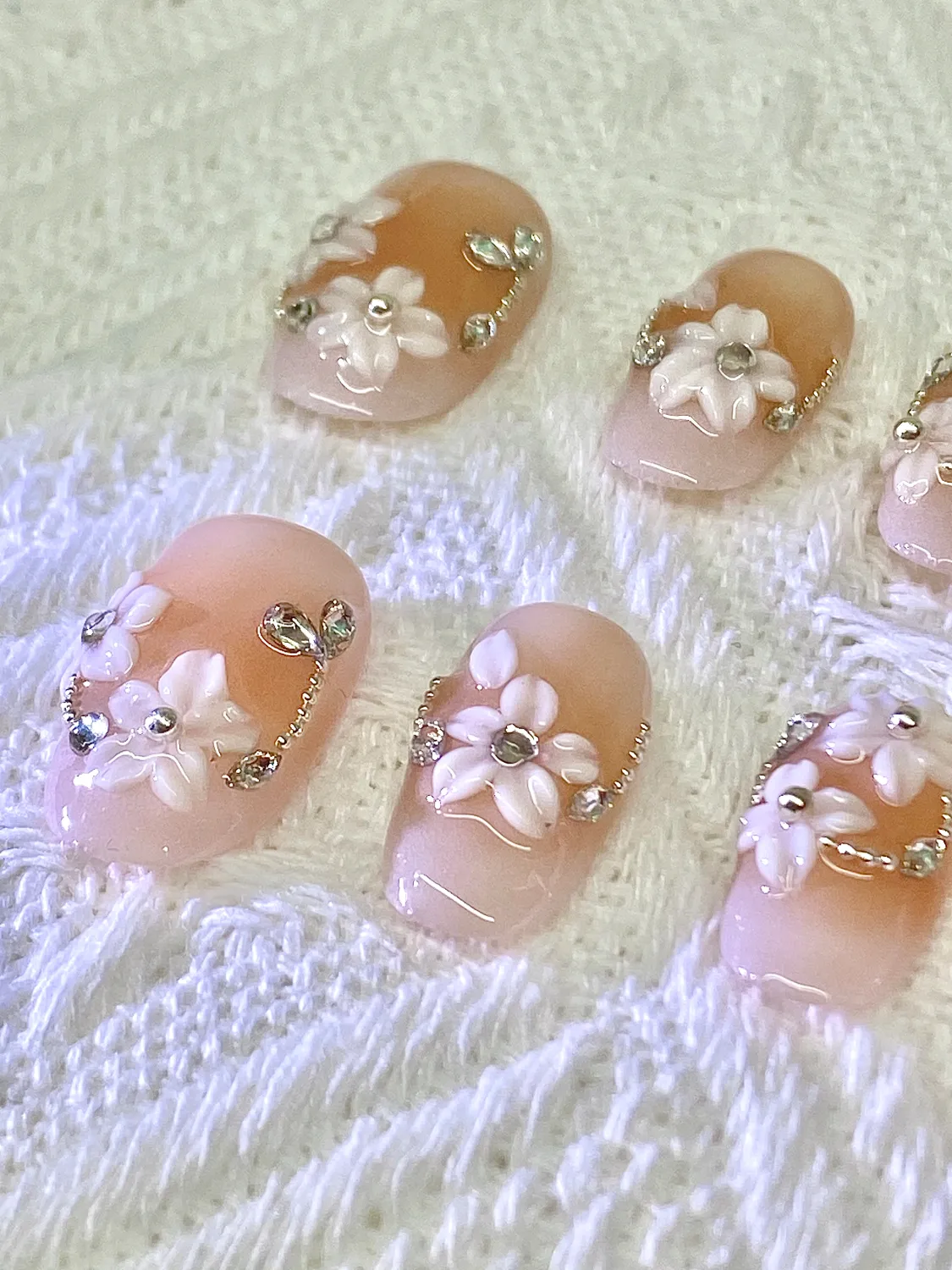 Nude and White flower  Coffin