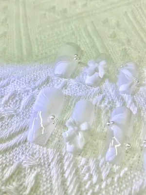 White Ribbon Coffin