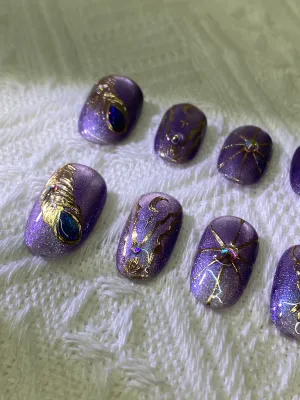 Purple and Feather Oval