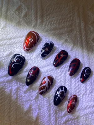 Black and Red Almond