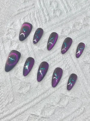 Black Cat Eye Almond Love