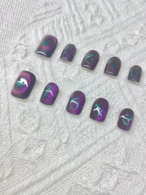 Black Cat Eye Square Love