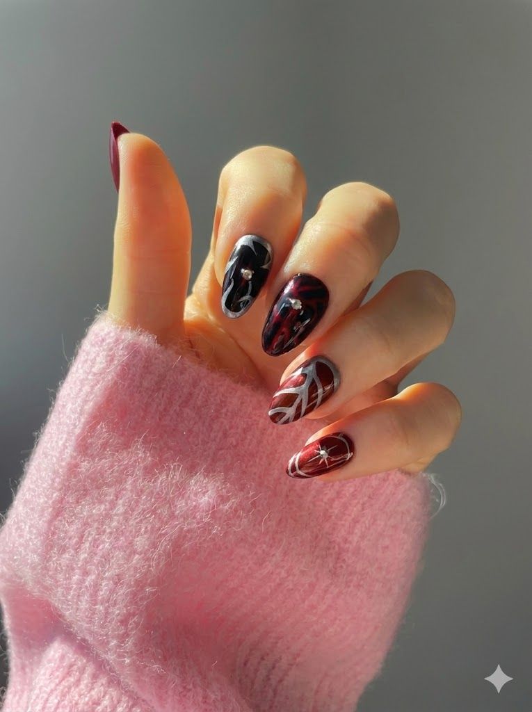 Demon Black and Red Almond