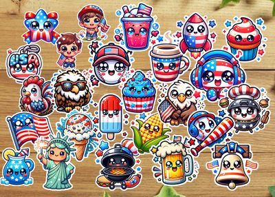 Forth of July Stickers