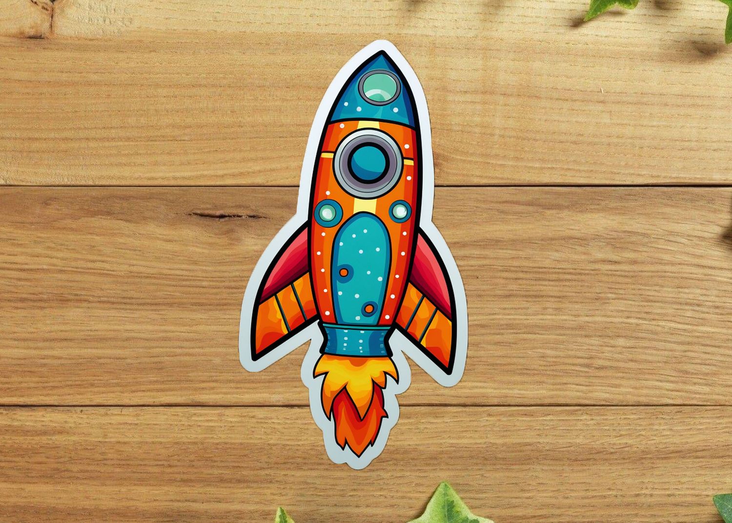Rocket Ship Sticker