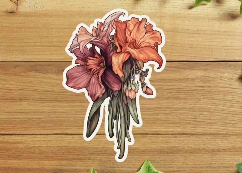 Wilting Lillies Sticker