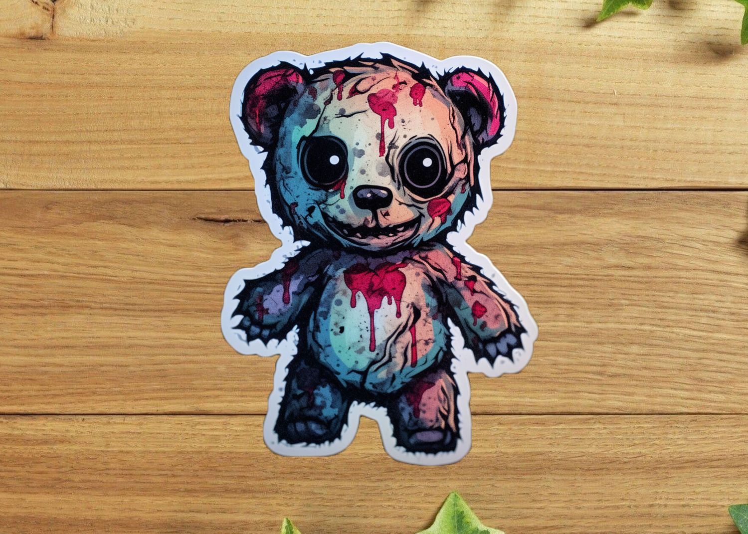 Zombie Teddy Sticker