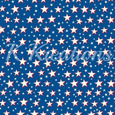 Tiny Red, White and Blue Stars
