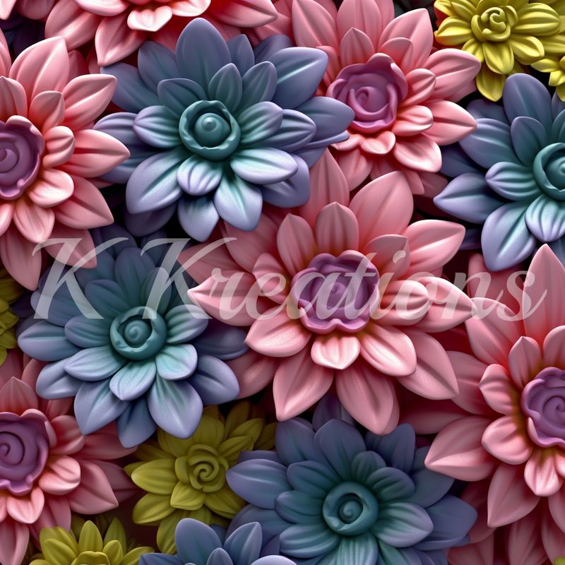 3D flowers
