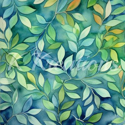 watercolor foliage