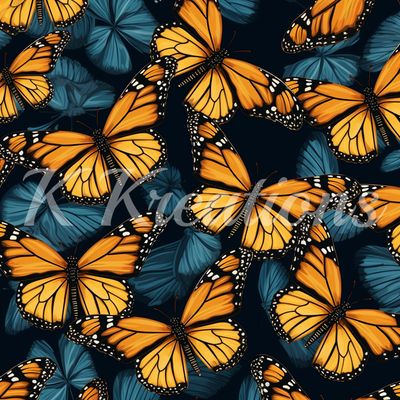 Black Monarch Butterfly
