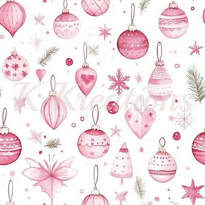 Pink Christmas Ornaments