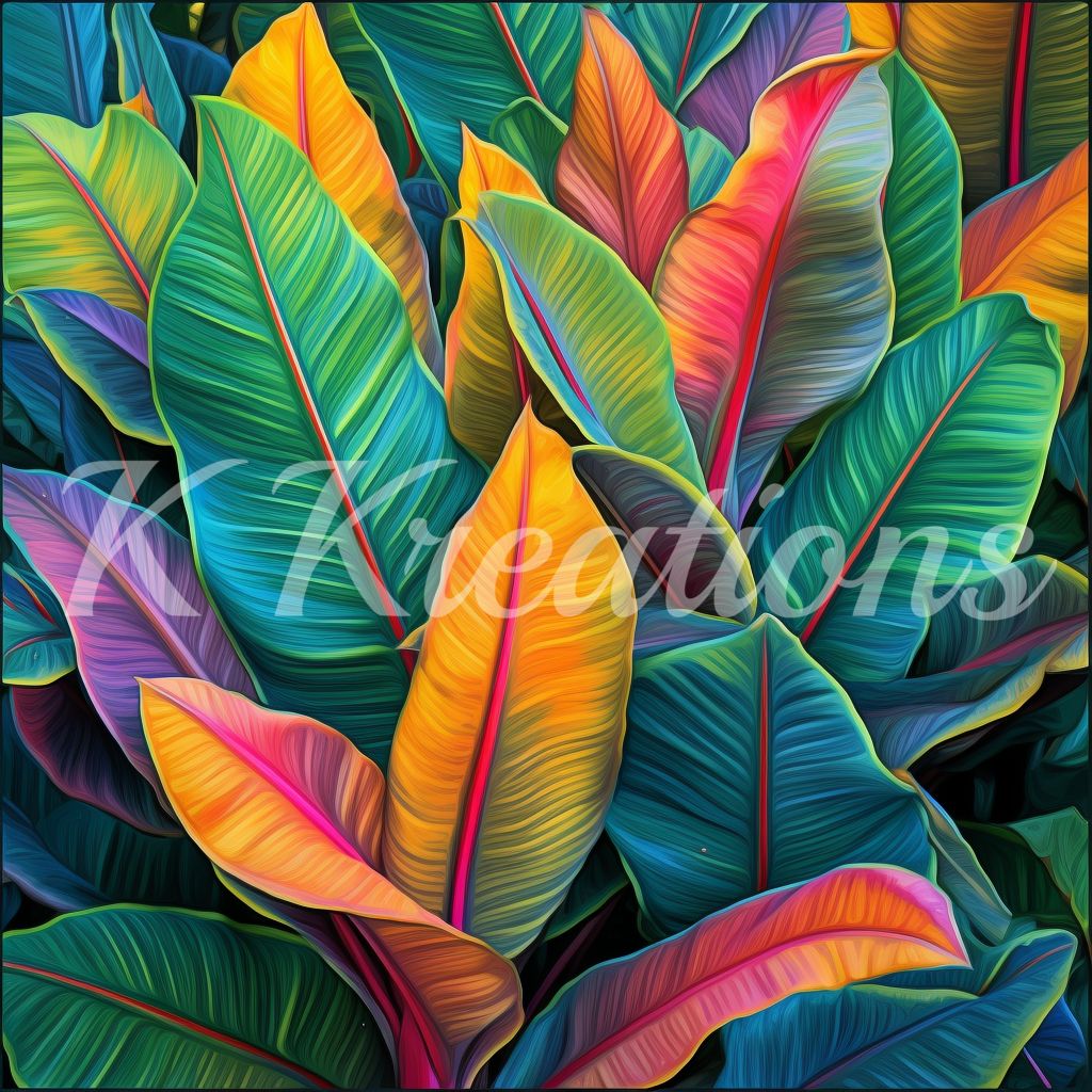 Colorful Tropical Leaves