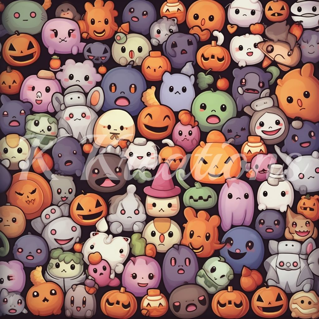 Kawaii Halloween Cluster