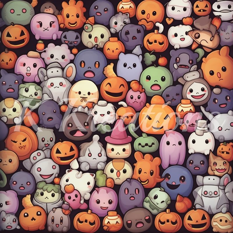 Kawaii Halloween Cluster
