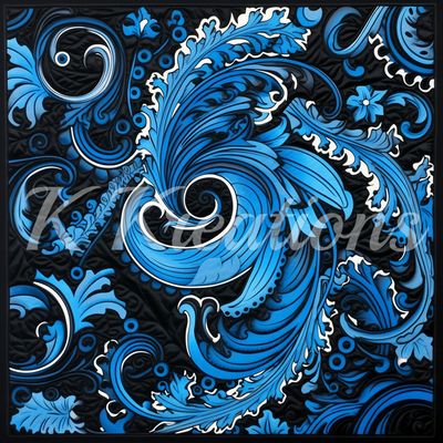 Blue Paisley