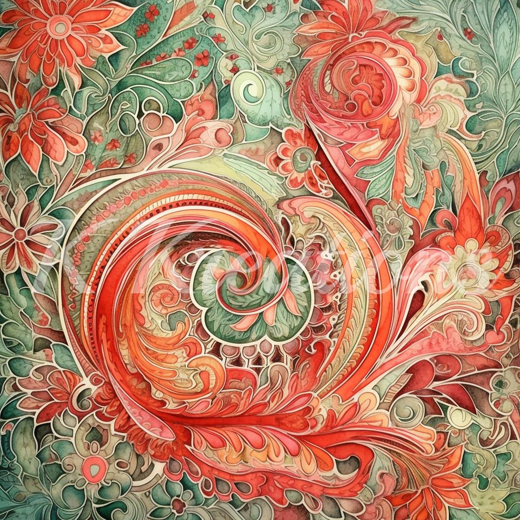 Coral Paisley