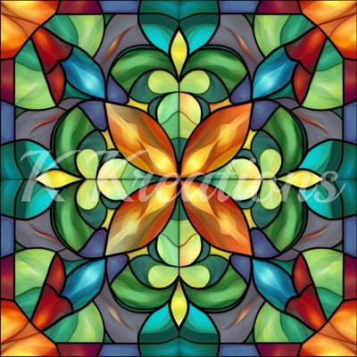 Stained Glass Flower