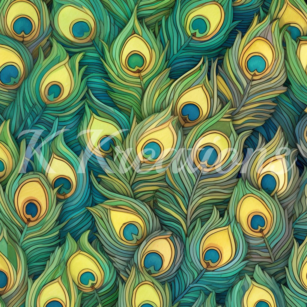 Peacock Feathers Gold